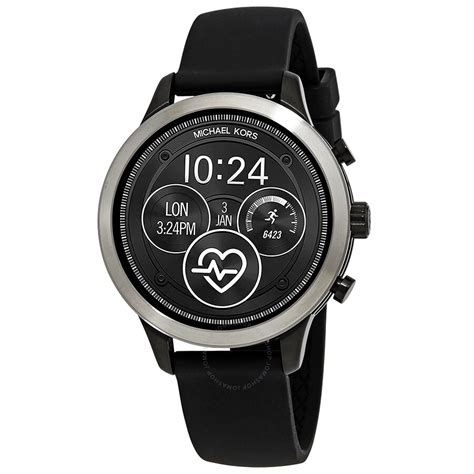 michael kors smartwatch mkt 5049|Michael Kors Runway Heart Rate Quartz Digital Black .